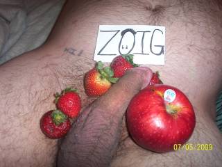 ANYONE LIKE STRAWBERRY-APPLE COCK?