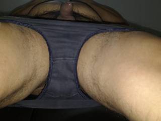 One of my balck panties. Like the view?