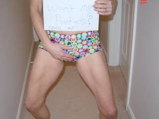 yes I want your panties so I can jerk off