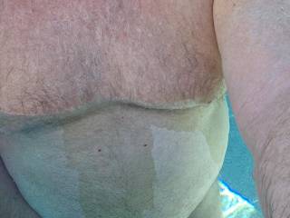 First day of the year in our pool. 😎