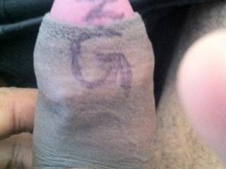 I wrote "zoig" on my uncut cock so that when you pull the foreskin up, it reads "ZG" and when you pull it down it reads "ZOIG".