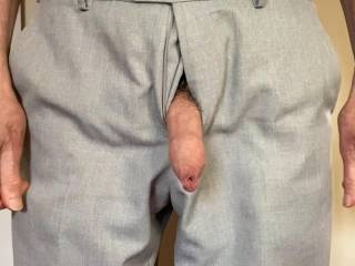 Mr Floppy just  ‘Hanging out’ of my pants.