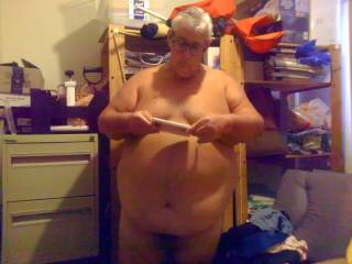 Checking old photo\'s.
