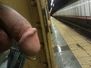 My penis at the Union Square L Station