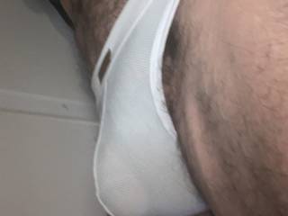 Feeling packed cock balls and all