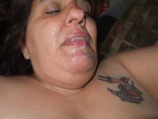 You should have squirted it up the dirty whore's nostrils and in her eyes too