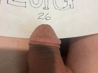Limp dick with void background for proof