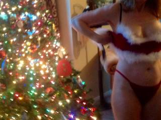 Trying to get my Mrs. Clause suit on...but I seem to need some help!