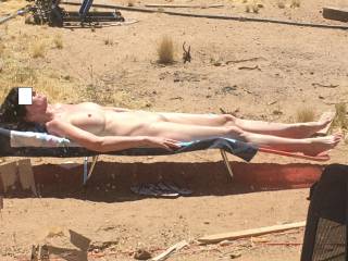getting some naked sun time in for an all over tan