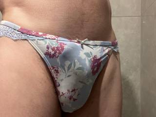 Feeling horny in that silky panties