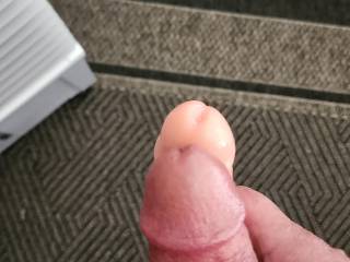 Playing with my Wife\'s toy. It\'s actually off her Strap On.