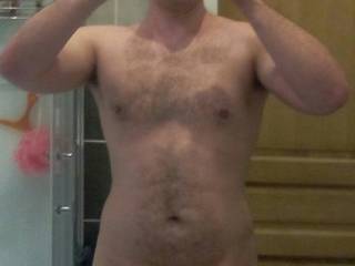 Just a self shot before the shower after hitting the gym.