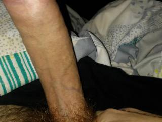 Who wants to suck this huge uncut cock?