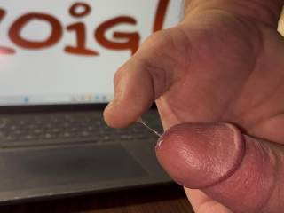 Edging with some precum