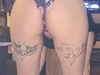 Trying on new panties