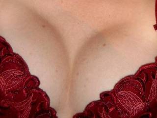 my breasts in bra