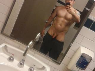 at the gym couldnt stop thinkin bout my girl
,so jacked off an showed my doll.
