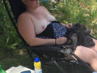 Tits out at the pond