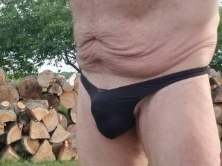 Lets have fun at the log pile