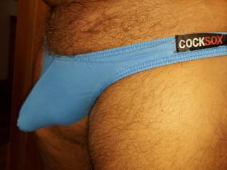 CockSox Thong.  My blue thong is getting old and worn... I may have to retire them by ripping them off in a video