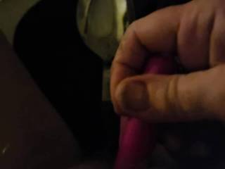 Masturbating with my kitchen spoon and bullet vibrator.