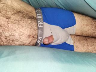 Morning wood....everytime I wear these boxers, I ALWAYS get up like this in the morning! What would you do, ladies??