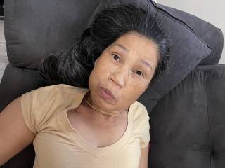 She always wants a kiss after facial