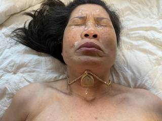 Made her sticky before her relatives came over for Thanksgiving dinner