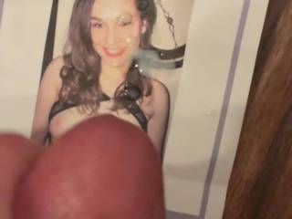 I gave her a facial! Hubby asked cum in my wife face!