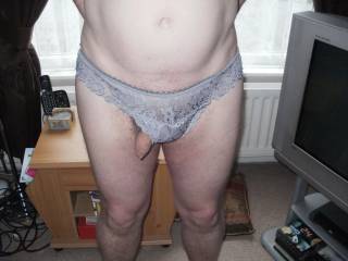 grey lace panties