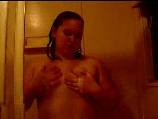 very cute young lady, love soapy play in the shower.  makes things so easy to enter