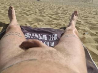 Laying on the nudist beach in pdi back in november