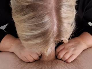 I suck slow and hard to get as much lube out of his cock as possible. The more the better I love the taste ❤️💦