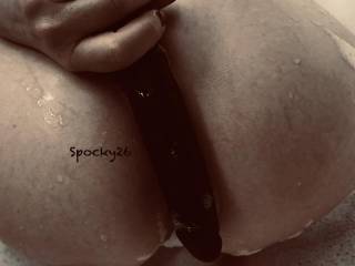 Wifey enjoying her favorite toy while at home bathtub 🛀, tell her dirty comments, the best one We’ll send a reward
