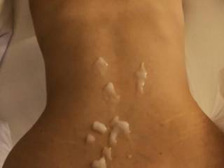I just love hot cum all over me