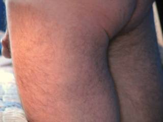 Just a peek at my cock - would you like me to turn around?