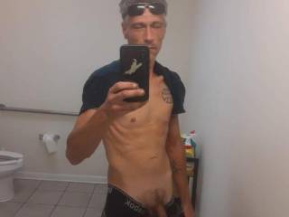 Just a picture of me horny and showing my soft cock