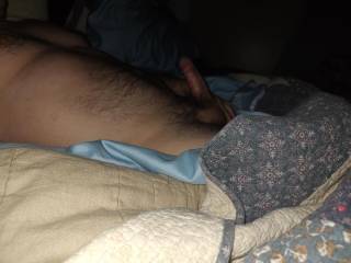 Nice profile view of my cock