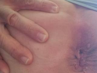 Spreading my cheeks for you