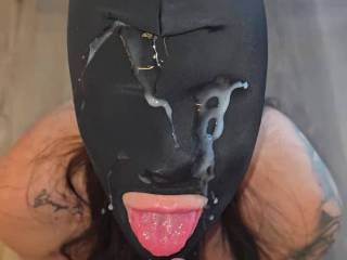 The first time shes taken a load with a hood on. Did she do well?