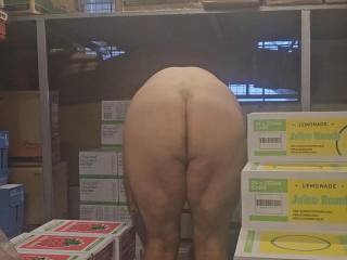 Showing my bum at work