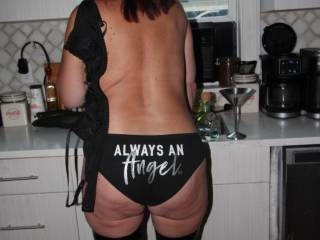 cleaning the sink, tits out and my ass says it all. anyone want to help