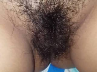 my wife her unshaved pussy