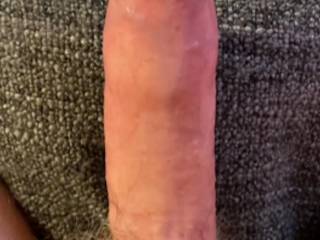 As I apply the lube 'He' begins to react.