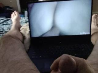Cum tribute for Suzikat. This video turned me on pretty good. Loved seeing her ass while she her partners hard cock