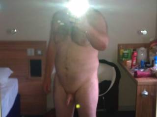 me naked in hotel room