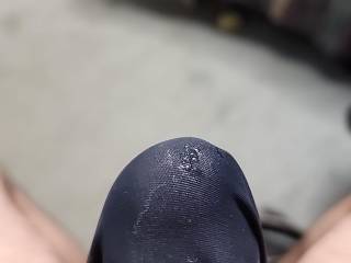 Precumming on some panties