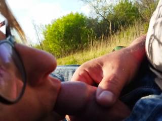 My love taste my cum on the warmy meadow.