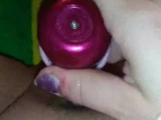 Just playing with my pussy rubbing on it and then fucking myself good. All I will say is just the thought oh her made me so hot