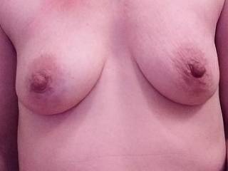 Like my lil titties??? Touch them lick them cum on them???  What would to-do don\'t be shy tell me